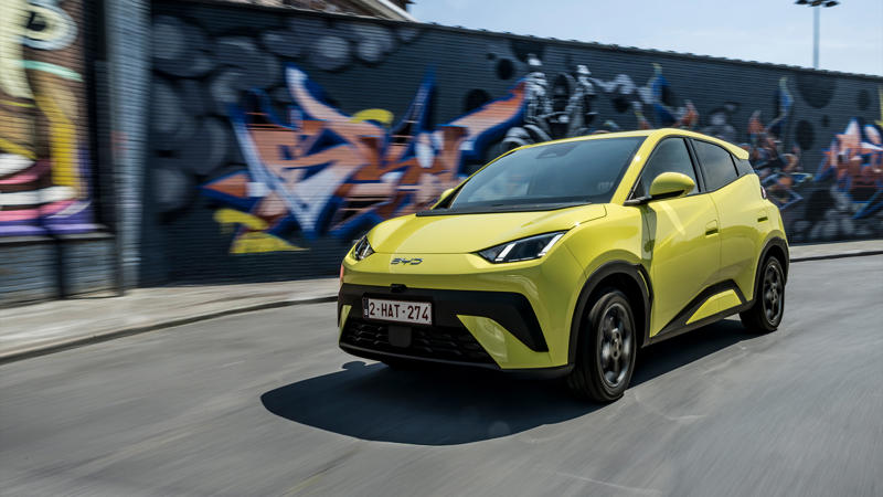 7. Zeekr 7X, 6. BYD Dolphin Surf, 5. MG Cyberster, 4. Cupra Tavascan, 3. Peugeot e-5008, 2. Porsche Taycan Turbo, 1. Renault 5 E-Tech