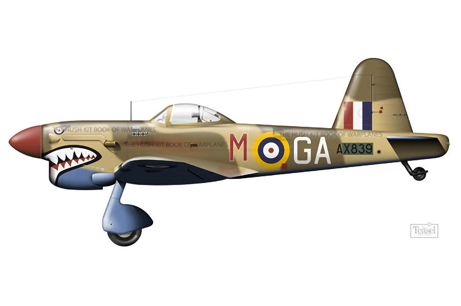 2: Miles M.20 (1940) 10: British Aerospace P.125, 9: British Aerospace P.1214-3, 8: Saunders-Roe SR.A/1 (1947), 7: Saunders-Roe SR.53, 6: Martin-Baker MB3, 5: Fairey Delta 3, 4: Hawker P.1103/P.1121 (never flown), 3: Martin-Baker MB5 (1942), 2: Miles M.20 (1940), 1: Hawker Siddeley P.1154