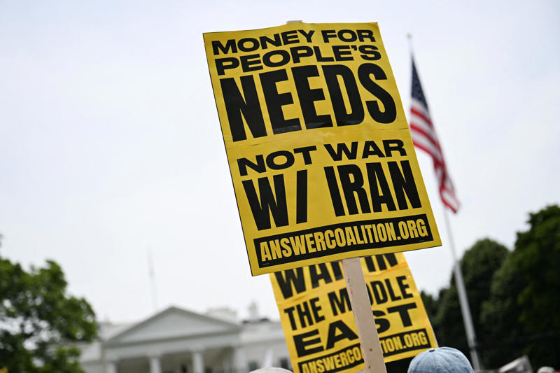 What is the Al Udeid US military base in Qatar?, Trump warns other countries not to supply nukes to Iran, Speaker says no to House vote on war powers resolution, Stocks waver but regain footing, Israel flags Tehran residents: More strikes to come, Oil spikes on Iran strikes but drops again, No U.S. forces present at Syrian military base reportedly attacked , 'Bait and switch': Marjorie Taylor Greene blasts Trump on strike, Trump calls for low oil prices after U.S. airstrikes on Iran, Leavitt says posture unchanged after Trump's 'regime change' comment, Where is the Strait of Hormuz? See map of vital trade route, Leavitt says U.S. strikes 'took away' Iran's nuclear capability, U.S. Embassy in Qatar tells American citizens to 'shelter in place', Gas price effects: Can Iran close the Strait of Hormuz?, Trump's floats notion of Iran regime change, Evin Prison among sites hit by Israel missiles, reports say, IAEA chief says he expects 'very significant damage' at Fordow site, Putin talks with Iranian foreign minister, Will Iran strike back at the US?, Operation Midnight Hammer used 'bunker busters', What is the War Powers Act?, Why did the US strike Iran's nuclear sites?