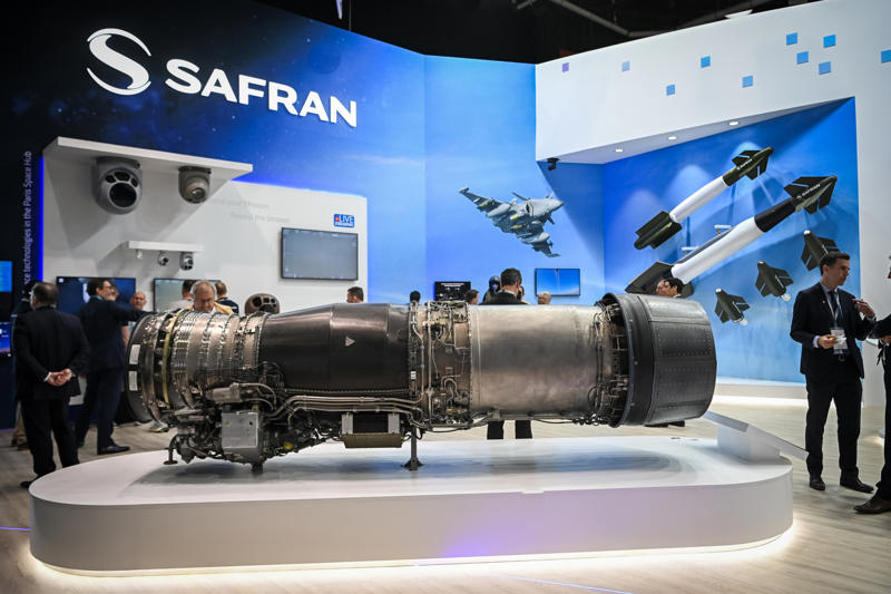 15. SAAB AB, Sweden, 14. Leonardo, Italy, 13. Bharat Electronics, India, 12. Kongsberg Gruppen, Norway, 11. Hindustan Aeronautics, India, 10. L3Harris Technologies, US, 9. Thales, France, 8. Northrop Grumman, US, 7. General Dynamics, US, 6. BAE Systems, UK, 5. Rheinmetall, Germany, 4. Lockheed Martin, US, 3. Safran, France, 2. Honeywell, US, 1. RTX, US