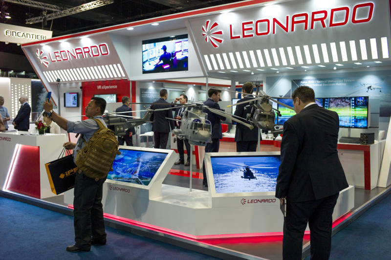 15. SAAB AB, Sweden, 14. Leonardo, Italy, 13. Bharat Electronics, India, 12. Kongsberg Gruppen, Norway, 11. Hindustan Aeronautics, India, 10. L3Harris Technologies, US, 9. Thales, France, 8. Northrop Grumman, US, 7. General Dynamics, US, 6. BAE Systems, UK, 5. Rheinmetall, Germany, 4. Lockheed Martin, US, 3. Safran, France, 2. Honeywell, US, 1. RTX, US