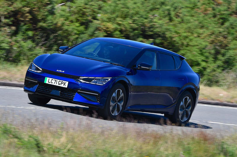 Audi e-tron GT | 305 miles, Hyundai Ioniq 5 | 315 miles, Toyota bZ4X | 318 miles, Hyundai Kona Electric | 319 miles, Audi Q4 e-tron | 321 miles, Genesis GV60 | 321 miles, Mercedes EQA | 324 miles, Volkswagen ID 5 | 327 miles, Audi Q4 Sportback e-tron | 328 miles, Kia EV6 | 328 miles, Volkswagen ID 4 | 328 miles, Nissan Ariya | 329 miles, Audi Q8 e-tron | 330 miles, Tesla Model Y | 331 miles, Volvo XC40 Recharge | 334 miles, Kia EV9 | 336 miles, Hyundai Ioniq 6 | 338 miles, Volkswagen ID 3 | 339 miles, Cupra Born | 341 miles, Volvo C40 Recharge | 342 miles, Audi Q8 Sportback e-tron | 343 miles, Skoda Enyaq Coupe IV | 345 miles, BYD Seal | 354 miles, Skoda Enyaq 85 | 358 miles, Ford Mustang Mach E | 372 miles, BMW i4 | 373 miles, Ford Explorer | 374 miles, Volvo EX90 I 374 miles, Polestar 3 | 379 miles, Lotus Emeya | 379 miles, Audi Q6 E-tron Quattro | 381 miles, Porsche Macan 4 Electric | 381 miles, BMW iX | 382 miles, BMW i7 | 387 miles, Mercedes EQE | 388 miles, Renault Scenic E-Tech | 388 miles, Mercedes EQS SUV | 404 miles, Polestar 2 | 405 miles, Tesla Model S | 405 miles, Tesla Model 3 | 421 miles, Porsche Taycan | 422 miles, Volkswagen ID 7 | 435 miles, Mercedes EQS | 453 miles