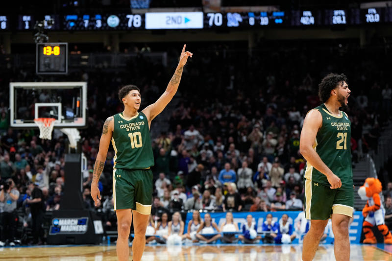 Isaiah Stevens, former Colorado State point guard, Ken DeWeese, CSU assistant coach, Ali Farokhmanesh, CSU men’s basketball coach, Niko Medved, former CSU men’s basketball coach, Ali Farokhmanesh, Isaiah Stevens, Ken DeWeese, Ali Farokhmanesh, Rashaan Mbemba, CSU’s starting center, Ken DeWeese, Niko Medved, Isaiah Stevens