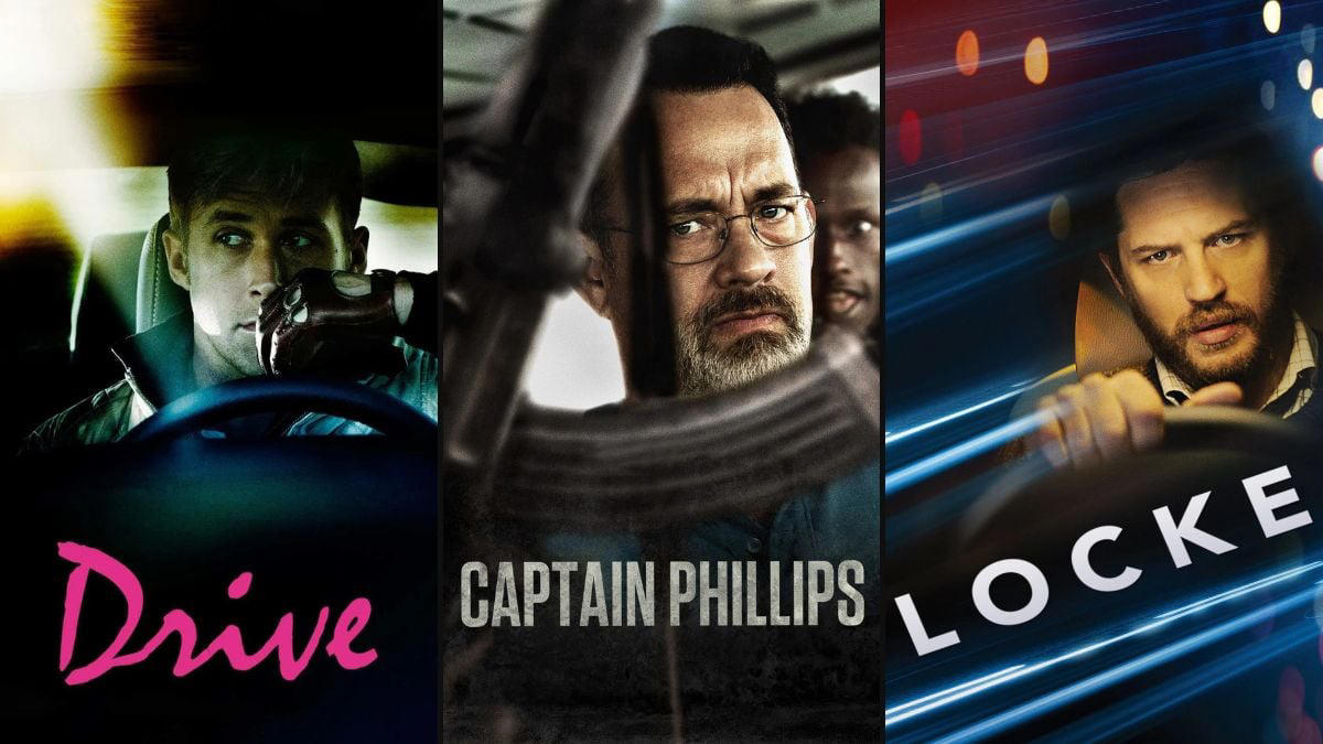 10. ‘Wheelman’ (2017), 9. ‘Cop Car’ (2015), 8. ‘The Hitch-Hiker’ (1953), 7. ‘Duel’ (1971), 6. ‘Phone Booth’ (2002), 5. ‘Taxi’ (2015), 4. ‘Drive’ (2011), 3. ‘Collateral’ (2004), 2. ‘Captain Phillips’ (2013)