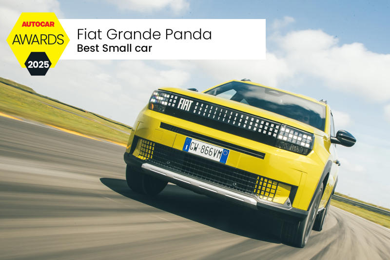 BEST SMALL CAR: Fiat Grande Panda 5 STAR CAR: Porsche 911 S/T, 5 STAR CAR: Skoda Superb Estate, 5 STAR CAR: Hyundai Ioniq 5 N, BEST FUN EV: Alpine A290, BRITAIN’S BEST DRIVER’S CAR: McLaren Artura, BEST DREAM CAR: Lamborghini Revuelto, BEST VALUE CAR: Dacia Duster, BEST HYBRID: VW Golf eHybrid, BEST EV: Kia EV3, BEST SMALL CAR: Fiat Grande Panda, BEST SMALL CAR:: Fiat Grande Panda, BEST 4X4: Land Rover Defender Octa, BEST MANUFACTURER: MG