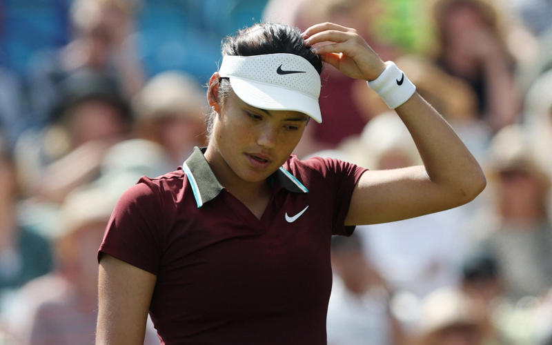 04:29 PM BST, The right winner, 04:25 PM BST, Raducanu 6-4, 1-6, 6-7 (4-7) Joint*, 04:22 PM BST, 3-3 at change of ends in tie-break, 04:18 PM BST, Raducanu 6-4, 1-6, 6-6 Joint*, 04:14 PM BST, Raducanu* 6-4, 1-6, 5-6 Joint, 04:11 PM BST, Raducanu 6-4, 1-6, 5-5 Joint*, 04:07 PM BST, Raducanu* 6-4, 1-6, 4-5 Joint, 04:02 PM BST, Raducanu 6-4, 1-6, 3-5 Joint*, 03:58 PM BST, Raducanu* 6-4, 1-6, 2-5 Joint, 03:51 PM BST, Raducanu 6-4, 1-6, 2-4 Joint*, 03:42 PM BST, Raducanu* 6-4 1-6 2-3 Joint, 03:36 PM BST, Raducanu 6-4 1-6 1-3 Joint*, 03:32 PM BST, Raducanu* 6-4 1-6 1-2 Joint, 03:29 PM BST, Raducanu 6-4 1-6 0-2 Joint*, 03:26 PM BST, Raducanu* 6-4 1-6 0-1 Joint*, 03:20 PM BST, Raducanu 6-4 1-6 Joint*, 03:18 PM BST, Raducanu* 6-4 1-5 Joint, 03:12 PM BST, Tip of the cap to the snapper..., 03:09 PM BST, Raducanu 6-4 1-4 Joint*, 03:08 PM BST, ‘Three slips and counting’, 03:07 PM BST, Raducanu* 6-4 1-3 Joint, 02:54 PM BST, Raducanu 6-4 0-3 Joint*, 02:51 PM BST, Raducanu* 6-4 0-2 Joint, 02:44 PM BST, Raducanu 6-4 0-1 Joint*, 02:39 PM BST, Raducanu* 6-4 Joint, 02:36 PM BST, ‘Raducanu being matched’, 02:34 PM BST, Raducanu 5-4 Joint*, 02:29 PM BST, Raducanu* 4-4 Joint, 02:23 PM BST, Raducanu 4-3 Joint*, 02:21 PM BST, Raducanu* 3-3 Joint, 02:15 PM BST, Raducanu 2-3 Joint*, 02:12 PM BST, Raducanu* 2-2 Joint, 02:08 PM BST, Raducanu 1-2 Joint*, 02:03 PM BST, Raducanu* 0-2 Joint, 01:59 PM BST, ‘Particularly vocal seagull’, 01:59 PM BST, Raducanu 0-1 Joint*, 01:51 PM BST, Raducanu won the toss, 01:49 PM BST, The players are warming up, 01:44 PM BST, Who is Maya Joint?, 01:36 PM BST, Game, set and match..., 01:33 PM BST, At the change of ends..., 01:28 PM BST, We’re into a tie-break, 01:21 PM BST, Buisness end for Burrage, 01:18 PM BST, ‘She’s a close friend of mine’, 01:15 PM BST, Watch: Raducanu’s emotional winning moment yesterday, 01:14 PM BST, Emma up next, 10:51 AM BST, A quick turnaround