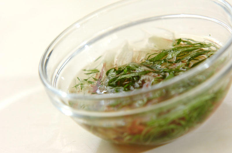 お漬物の冷茶漬け, 梅昆布の冷茶漬け, チリメン山椒の冷茶漬け, 混ぜ野菜の冷茶漬け, ウナギの冷茶漬け