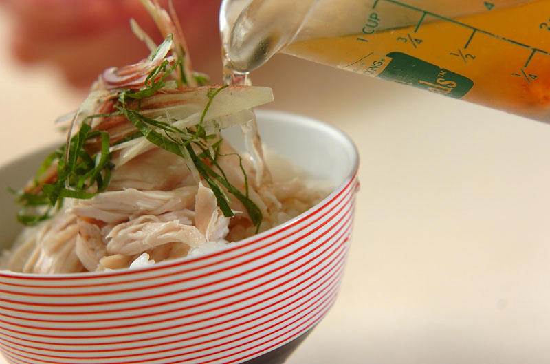 お漬物の冷茶漬け, 梅昆布の冷茶漬け, チリメン山椒の冷茶漬け, 混ぜ野菜の冷茶漬け, ウナギの冷茶漬け