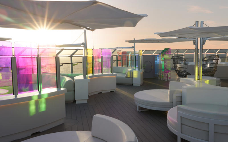 1. Where does Virgin Voyages cruise?, 2. Who does Virgin Voyages appeal to?, 3. Virgin Voyages’ fleet, Scarlet Lady (2,762 passengers), Valiant Lady (2,762 passengers), Resilient Lady (2,762 passengers), Brilliant Lady (2,762 passengers), 4. Loyalty scheme, 5. Access for guests with disabilities