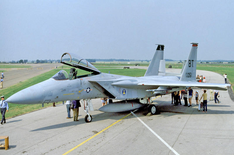 6: F-15 Eagle 10: Grumman F-14 Tomcat, 9: Lockheed Martin F-22 Raptor, 8: McDonnell Douglas F-4 Phantom II, 7: North American F-86 Sabre, 6: F-15 Eagle, 5: Vought F4U Corsair, 4: Grumman F4F/FM Wildcat, 3: Republic P-47 Thunderbolt, 2: North American P-51 Mustang, 1: Grumman F6F Hellcat