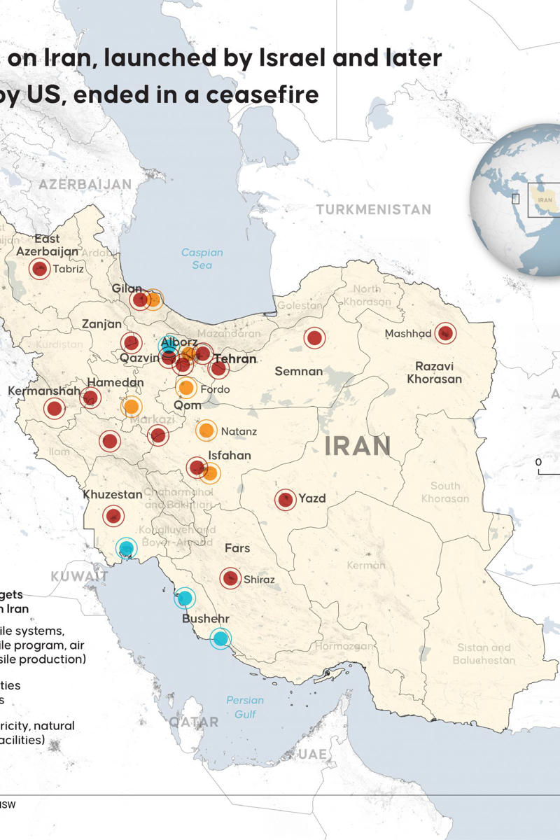 Iran's uranium enrichment program "Badly damaged" targets, Iran's assessment of the situation, Progress thwarted, A rethink on the cards, Israel Atomic Energy Commission's view, A major setback, Iran's uranium enrichment program, Trump enraged by leaked report, B-2 pilots "demeaned", Shutting out Congress, CIA boss climbs on board, Strikes mean a rebuild required, Israeli sources depart from Trump's line, Possible relocation of uranium, US-Iran talks imminent