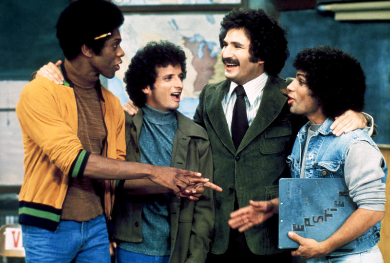 Robert Hegyes (Juan Epstein), Ron Palillo (Arnold Horshack), Marcia Strassman (Julie Kotter), John Sylvester White (Mr. Michael Woodman), Debralee Scott (Rosalie ‘Hotsy' Totsy), James Komack (Mr. Lazarus, Producer/Creator)