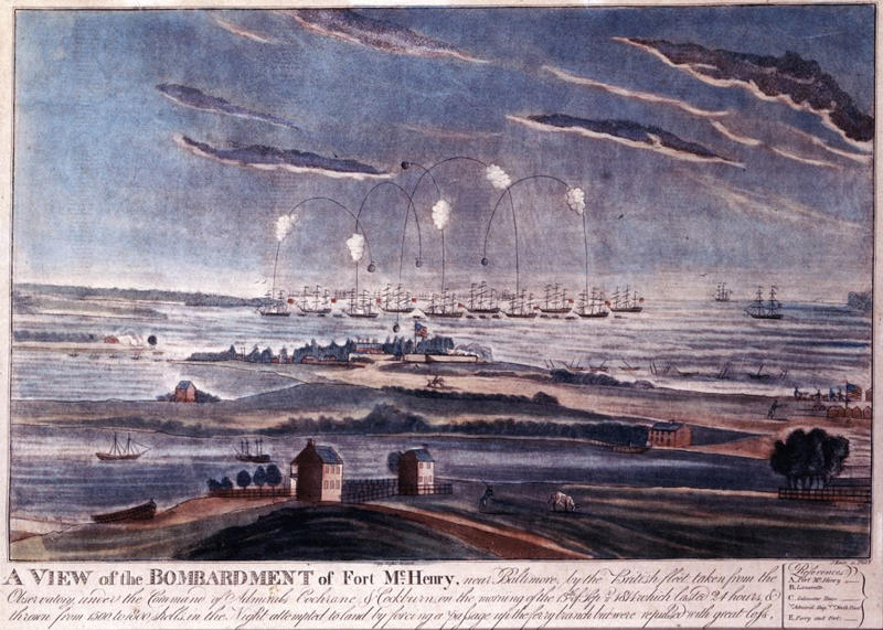 “God Bless America” (1918), by Irving Berlin, “The Declaration of Independence, July 4, 1776” (1786-1820), by John Trumbull, “Passage of the Delaware” (1819), by Thomas Sully, “The Union: Concert Paraphrase on National Airs” (1862), by Louis Moreau Gottschalk, “The Stars and Stripes Forever” (1896), by John Philip Sousa, “The Fourth of July, 1916” (1916), by Childe Hassam, “The Star-Spangled Banner” (1814), by Francis Scott Key, “Equestrian Statue of George Washington” (1856), by Henry Kirke Brown, “Paul Revere’s Ride” (1860), by Henry Wadsworth Longfellow, “Flag” (1954-55), by Jasper Johns