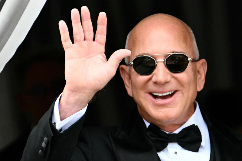 Key Points, Sánchez Bezos posted BTS look from her wedding day, Sánchez Bezos thanks Dolce &amp; Gabbana, The Bezos's step out after the wedding, Sánchez shows off rings, bracelet, How much did Lauren Sánchez pay for her wedding dress?, Sánchez reaches out to Katy Perry amid Orlando Bloom split, Anna Wintour helped Sánchez pick out a wedding gown, Bezos and Sánchez have reportedly signed a prenup, How much will the wedding cost?, When did Bezos and Sánchez get engaged?, Bezos’s gift to Sánchez revealed, Lauren Sánchez's net worth revealed, Jeff Bezos mannequin floats down canal ahead of wedding, President Trump received a wedding invite, Media frenzy continues, A look at who attended the wedding, Best and worst looks revealed, First reaction to Sánchez's wedding dress, Security remains on patrol in Venice, First look at Sánchez's wedding dress, Sánchez changes Instagram name, scrubs account, Controversy over wedding continues to set social media ablaze, Bezos and Sánchez have tied the knot, Sánchez reaches out to Katy Perry amid Orlando Bloom split, Orlando Bloom seen enjoying evening after Katy Perry split, Brooks Nader joins in the party, Onlookers react to Sánchez's demure morning look, Kendall and Kylie Jenner emerge, General wedding attire round up, Kylie Jenner shows off outfit on Instagram, Singer Ellie Goulding joins the party, Orlando Bloom looks sharp, Khloe Kardashian celebrates 41st birthday, Island hosting Friday night's celebration 'to remain open to public', Leonardo DiCaprio continues to hide behind ball cap, Khloe Kardashian opts for a light pink feathered ensemble, Kim Kardashian dons all-black, Kylie Jenner wears ... white?, Kris Jenner and Corey Gamble, Usher and Tom Brady cruise the canals in style, Ivanka Trump gives 'Wicked' vibes, Karlie Kloss seen boarding water taxi, Jewel arrives for the wedding, Oprah Winfrey and Gayle King depart for wedding, Bill Gates leaves Venice hotel, Designers Dolce &amp; Gabbana are in Venice, Bezos's adoptive father spotted, Bezos flanked by security en route to wedding, Bezos emerges from Aman Hotel, Kylie Jenner shares BTS from Thursday night, Onlookers continue to rage against wedding, Sánchez flashes two huge diamonds, Pregnant Karlie Kloss joined by husband Joshua Kushner, Sydney Sweeney joins in the celebrations, Latest wedding venue details revealed, Protests continue in Venice, Lauren Sánchez's net worth revealed, Lauren Sánchez spotted on the morning of her wedding, Kardashians post BTS photos from Thursday, Bill Gates seen with partner Paula Hurd, Blue skies after wild storm, Usher and wife pose for photos ahead of ceremony, Venice wedding day weather report, Orlando Bloom prepares for the ceremony, Best and worst looks roundup, Bezos and Sánchez may already be married, All the celebrities set to attend the wedding, Bezos’s gift to Sánchez revealed, Bezos's lookalike steals the show, Thunderstorm puts swift end to wedding party, When did Bezos and Sánchez get engaged?, Thursday's top-secret bash was 'no phone zone', Bezos and Sánchez show affection in Venice, Ivanka Trump is 'ready to celebrate', Sánchez's dress draws strong opinions, How many water taxis are being used?, How much will the wedding cost?, Kris Jenner and boyfriend Corey Gamble are all smiles, Bezos's gift to Sánchez revealed, Onlookers react to Bezos-Sánchez wedding, Bezos and Sánchez have reportedly signed a prenup, More Venice arrivals, Bezos and Sánchez 'sent guests mood boards', Bezos and Sánchez are keeping details closely guarded, Best and worst looks roundup, Oprah waves to the crowd, Bezos and Sánchez may already be married, A closer look at Lauren Sánchez's dress, Kylie and Kendall Jenner arrive, More royal arrivals in Venice, Leonardo DiCaprio arrives clad in baseball cap, Kim, Khloe, and Kris on the canal, DJ Kygo to perform at wedding, Gayle King, Bill Gates arrive in Venice, Bezos and Sánchez acknowledge his lookalike, Tom Brady boards water taxi, Bezos and Sánchez turn heads leaving luxury hotel, Orlando Bloom spotted with mystery woman, Venice mayor defends luxe nuptials