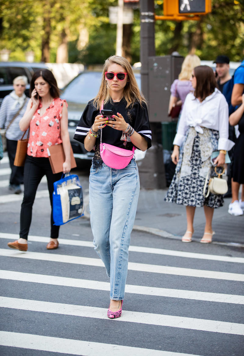 Add Neon Accents Go for Team Colors, Add Neon Accents, Try a Statement Jacket, Break Out an LBD, Mash Up Denim With a Track Jacket, Have a Mini Moment, Opt for Oversized