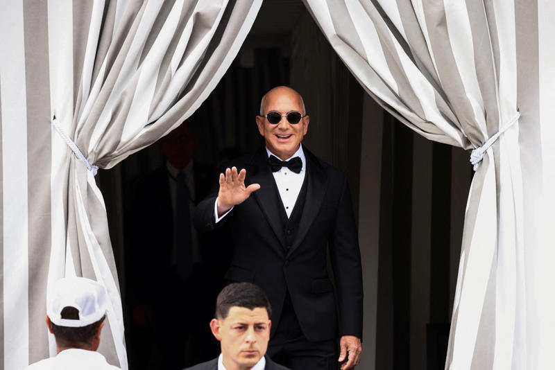 Key Points, Sánchez Bezos posted BTS look from her wedding day, Sánchez Bezos thanks Dolce &amp; Gabbana, The Bezos's step out after the wedding, Sánchez shows off rings, bracelet, How much did Lauren Sánchez pay for her wedding dress?, Sánchez reaches out to Katy Perry amid Orlando Bloom split, Anna Wintour helped Sánchez pick out a wedding gown, Bezos and Sánchez have reportedly signed a prenup, How much will the wedding cost?, When did Bezos and Sánchez get engaged?, Bezos’s gift to Sánchez revealed, Lauren Sánchez's net worth revealed, Jeff Bezos mannequin floats down canal ahead of wedding, President Trump received a wedding invite, Media frenzy continues, A look at who attended the wedding, Best and worst looks revealed, First reaction to Sánchez's wedding dress, Security remains on patrol in Venice, First look at Sánchez's wedding dress, Sánchez changes Instagram name, scrubs account, Controversy over wedding continues to set social media ablaze, Bezos and Sánchez have tied the knot, Sánchez reaches out to Katy Perry amid Orlando Bloom split, Orlando Bloom seen enjoying evening after Katy Perry split, Brooks Nader joins in the party, Onlookers react to Sánchez's demure morning look, Kendall and Kylie Jenner emerge, General wedding attire round up, Kylie Jenner shows off outfit on Instagram, Singer Ellie Goulding joins the party, Orlando Bloom looks sharp, Khloe Kardashian celebrates 41st birthday, Island hosting Friday night's celebration 'to remain open to public', Leonardo DiCaprio continues to hide behind ball cap, Khloe Kardashian opts for a light pink feathered ensemble, Kim Kardashian dons all-black, Kylie Jenner wears ... white?, Kris Jenner and Corey Gamble, Usher and Tom Brady cruise the canals in style, Ivanka Trump gives 'Wicked' vibes, Karlie Kloss seen boarding water taxi, Jewel arrives for the wedding, Oprah Winfrey and Gayle King depart for wedding, Bill Gates leaves Venice hotel, Designers Dolce &amp; Gabbana are in Venice, Bezos's adoptive father spotted, Bezos flanked by security en route to wedding, Bezos emerges from Aman Hotel, Kylie Jenner shares BTS from Thursday night, Onlookers continue to rage against wedding, Sánchez flashes two huge diamonds, Pregnant Karlie Kloss joined by husband Joshua Kushner, Sydney Sweeney joins in the celebrations, Latest wedding venue details revealed, Protests continue in Venice, Lauren Sánchez's net worth revealed, Lauren Sánchez spotted on the morning of her wedding, Kardashians post BTS photos from Thursday, Bill Gates seen with partner Paula Hurd, Blue skies after wild storm, Usher and wife pose for photos ahead of ceremony, Venice wedding day weather report, Orlando Bloom prepares for the ceremony, Best and worst looks roundup, Bezos and Sánchez may already be married, All the celebrities set to attend the wedding, Bezos’s gift to Sánchez revealed, Bezos's lookalike steals the show, Thunderstorm puts swift end to wedding party, When did Bezos and Sánchez get engaged?, Thursday's top-secret bash was 'no phone zone', Bezos and Sánchez show affection in Venice, Ivanka Trump is 'ready to celebrate', Sánchez's dress draws strong opinions, How many water taxis are being used?, How much will the wedding cost?, Kris Jenner and boyfriend Corey Gamble are all smiles, Bezos's gift to Sánchez revealed, Onlookers react to Bezos-Sánchez wedding, Bezos and Sánchez have reportedly signed a prenup, More Venice arrivals, Bezos and Sánchez 'sent guests mood boards', Bezos and Sánchez are keeping details closely guarded, Best and worst looks roundup, Oprah waves to the crowd, Bezos and Sánchez may already be married, A closer look at Lauren Sánchez's dress, Kylie and Kendall Jenner arrive, More royal arrivals in Venice, Leonardo DiCaprio arrives clad in baseball cap, Kim, Khloe, and Kris on the canal, DJ Kygo to perform at wedding, Gayle King, Bill Gates arrive in Venice, Bezos and Sánchez acknowledge his lookalike, Tom Brady boards water taxi, Bezos and Sánchez turn heads leaving luxury hotel, Orlando Bloom spotted with mystery woman, Venice mayor defends luxe nuptials