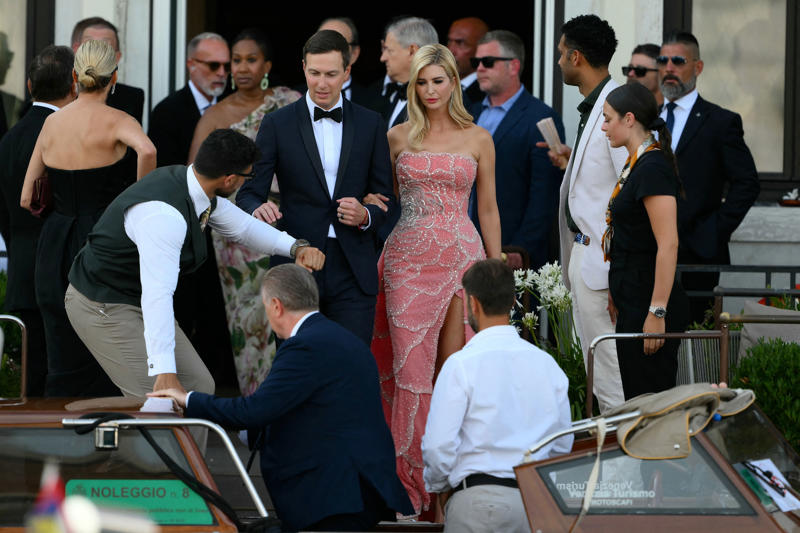 Key Points, Sánchez Bezos posted BTS look from her wedding day, Sánchez Bezos thanks Dolce &amp; Gabbana, The Bezos's step out after the wedding, Sánchez shows off rings, bracelet, How much did Lauren Sánchez pay for her wedding dress?, Sánchez reaches out to Katy Perry amid Orlando Bloom split, Anna Wintour helped Sánchez pick out a wedding gown, Bezos and Sánchez have reportedly signed a prenup, How much will the wedding cost?, When did Bezos and Sánchez get engaged?, Bezos’s gift to Sánchez revealed, Lauren Sánchez's net worth revealed, Jeff Bezos mannequin floats down canal ahead of wedding, President Trump received a wedding invite, Media frenzy continues, A look at who attended the wedding, Best and worst looks revealed, First reaction to Sánchez's wedding dress, Security remains on patrol in Venice, First look at Sánchez's wedding dress, Sánchez changes Instagram name, scrubs account, Controversy over wedding continues to set social media ablaze, Bezos and Sánchez have tied the knot, Sánchez reaches out to Katy Perry amid Orlando Bloom split, Orlando Bloom seen enjoying evening after Katy Perry split, Brooks Nader joins in the party, Onlookers react to Sánchez's demure morning look, Kendall and Kylie Jenner emerge, General wedding attire round up, Kylie Jenner shows off outfit on Instagram, Singer Ellie Goulding joins the party, Orlando Bloom looks sharp, Khloe Kardashian celebrates 41st birthday, Island hosting Friday night's celebration 'to remain open to public', Leonardo DiCaprio continues to hide behind ball cap, Khloe Kardashian opts for a light pink feathered ensemble, Kim Kardashian dons all-black, Kylie Jenner wears ... white?, Kris Jenner and Corey Gamble, Usher and Tom Brady cruise the canals in style, Ivanka Trump gives 'Wicked' vibes, Karlie Kloss seen boarding water taxi, Jewel arrives for the wedding, Oprah Winfrey and Gayle King depart for wedding, Bill Gates leaves Venice hotel, Designers Dolce &amp; Gabbana are in Venice, Bezos's adoptive father spotted, Bezos flanked by security en route to wedding, Bezos emerges from Aman Hotel, Kylie Jenner shares BTS from Thursday night, Onlookers continue to rage against wedding, Sánchez flashes two huge diamonds, Pregnant Karlie Kloss joined by husband Joshua Kushner, Sydney Sweeney joins in the celebrations, Latest wedding venue details revealed, Protests continue in Venice, Lauren Sánchez's net worth revealed, Lauren Sánchez spotted on the morning of her wedding, Kardashians post BTS photos from Thursday, Bill Gates seen with partner Paula Hurd, Blue skies after wild storm, Usher and wife pose for photos ahead of ceremony, Venice wedding day weather report, Orlando Bloom prepares for the ceremony, Best and worst looks roundup, Bezos and Sánchez may already be married, All the celebrities set to attend the wedding, Bezos’s gift to Sánchez revealed, Bezos's lookalike steals the show, Thunderstorm puts swift end to wedding party, When did Bezos and Sánchez get engaged?, Thursday's top-secret bash was 'no phone zone', Bezos and Sánchez show affection in Venice, Ivanka Trump is 'ready to celebrate', Sánchez's dress draws strong opinions, How many water taxis are being used?, How much will the wedding cost?, Kris Jenner and boyfriend Corey Gamble are all smiles, Bezos's gift to Sánchez revealed, Onlookers react to Bezos-Sánchez wedding, Bezos and Sánchez have reportedly signed a prenup, More Venice arrivals, Bezos and Sánchez 'sent guests mood boards', Bezos and Sánchez are keeping details closely guarded, Best and worst looks roundup, Oprah waves to the crowd, Bezos and Sánchez may already be married, A closer look at Lauren Sánchez's dress, Kylie and Kendall Jenner arrive, More royal arrivals in Venice, Leonardo DiCaprio arrives clad in baseball cap, Kim, Khloe, and Kris on the canal, DJ Kygo to perform at wedding, Gayle King, Bill Gates arrive in Venice, Bezos and Sánchez acknowledge his lookalike, Tom Brady boards water taxi, Bezos and Sánchez turn heads leaving luxury hotel, Orlando Bloom spotted with mystery woman, Venice mayor defends luxe nuptials