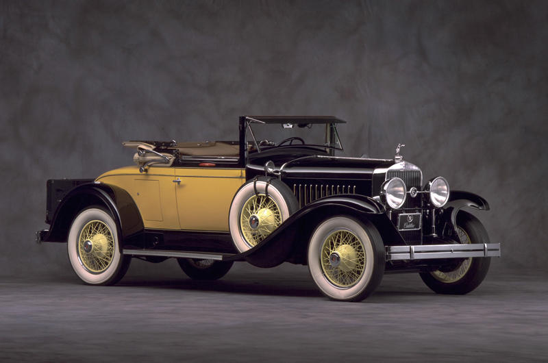 1. 1920 Cadillac Type 59 Touring, 2. 1927 LaSalle, 3. 1930 Cadillac Series 452 V-16 Roadster, 4. 1931 Buick Series 80 Sedan, 5. 1934 LaSalle Two-Door Convertible Coupe, 6. 1936 Buick Roadmaster Series 80 Sedan, 7. 1938 Cadillac Sixty Special 60 S Touring, 8. 1938 Buick Roadmaster Model 81 Sedan, 9. 1940 Buick Roadmaster Series 70 Sedan, 10. 1942 Buick Roadmaster Convertible Coupe, 11. 1947 Cadillac 62 Series Convertible, 12. 1949 Buick Roadmaster Riviera Convertible, 13. 1953 Chevrolet Corvette, 14. 1953 GM Futurliner, 15. 1954 Buick Roadmaster Riveira Coupe, 16. 1955 Chevrolet Bel Air Convertible, 17. 1957 Buick Roadmaster Series 70, 18. 1957 Pontiac Star Chief Custom Bonneville Convertible, 19. 1957 Cadillac Fleetwood Sixty Special Sedan, 20. 1959 Pontiac Bonneville Vista Hardtop