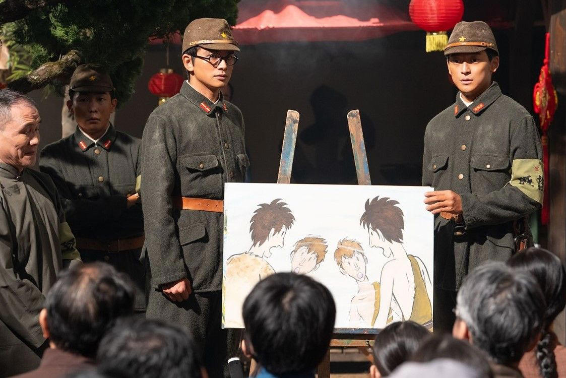 80年前、「柳井嵩」が中国の実家に来ていた？, 抗日ドラマを取材も、多くの関係者は口を閉ざす…, 「あんぱん」の紙芝居シーン、中国人の受け止めは？, 私が妄想した「日さんと中さん」の紙芝居