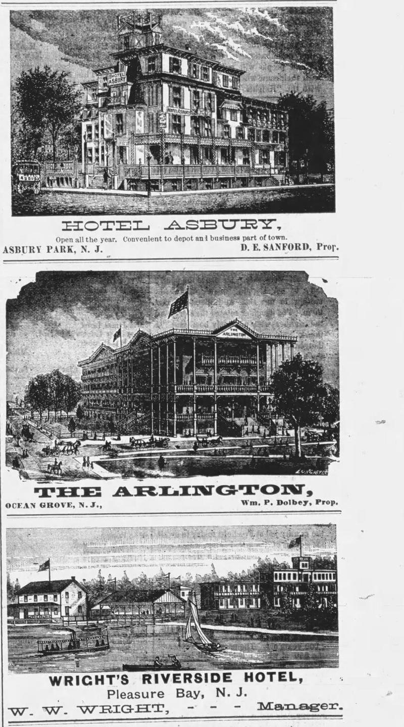 Wednesday, July 6, 1887 — 138 Years Ago, Men of Color Protest, The Grove is Lighted, Excursions from Philadelphia, Fined for Assault