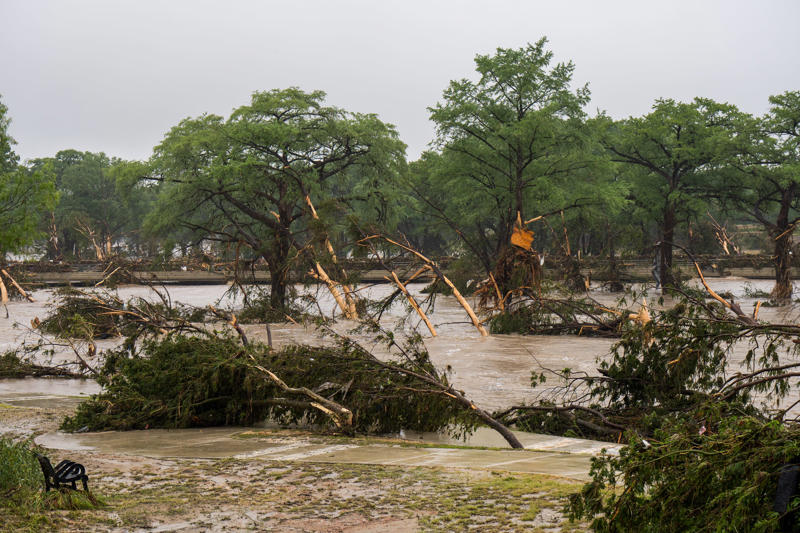 See the aftermath of deadly flooding in Texas as rescue efforts continue