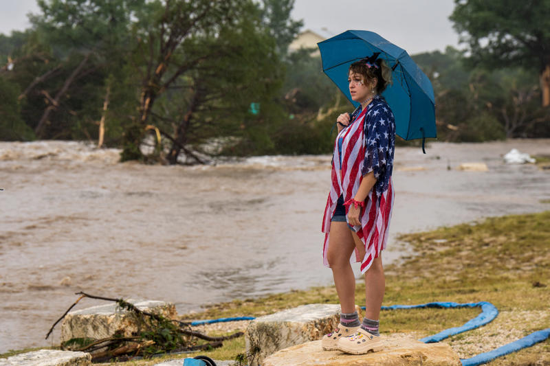 See the aftermath of deadly flooding in Texas as rescue efforts continue