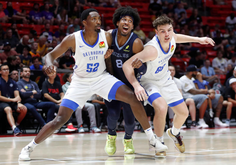 Thunder vs Grizzlies live score updates in NBA Summer League, Halftime: Grizzlies 45, Thunder 40 | Jaylen Wells, Nikola Topic shining in return from injuries, What time is Thunder vs Grizzlies game today in NBA Summer League?, Where to watch Thunder vs Grizzlies in NBA Summer League, How long are quarters in NBA Summer League play?, Thunder 2025 NBA Summer League roster , Thunder 2025 NBA Summer League schedule, Thunder vs Grizzlies highlights in NBA Summer League