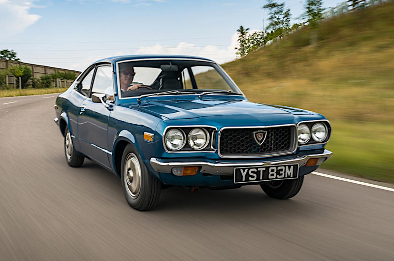 17. Mazda RX-3 1. Alfa Romeo Spider/1750, 2. AMC Pacer, 3. Chevrolet Aerovette, 4. Chevrolet Monza, 5. Chevrolet Vega, 6. Citroën GS Birotor, 7. Citroën M35, 8. Eunos Cosmo, 10. Mazda 787B, 11. Mazda B-series, 12. Mazda Cosmo Sport, 13. Mazda Luce, 14. Mazda R100, 15. Mazda Roadpacer AP, 16. Mazda RX-2, 17. Mazda RX-3, 18. Mazda RX-4, 19. Mazda RX-5, 20. Mazda RX-7, 21. Mercedes-Benz C111, 22. Nissan Sunny, 23. NSU Ro80, 24. NSU Spider