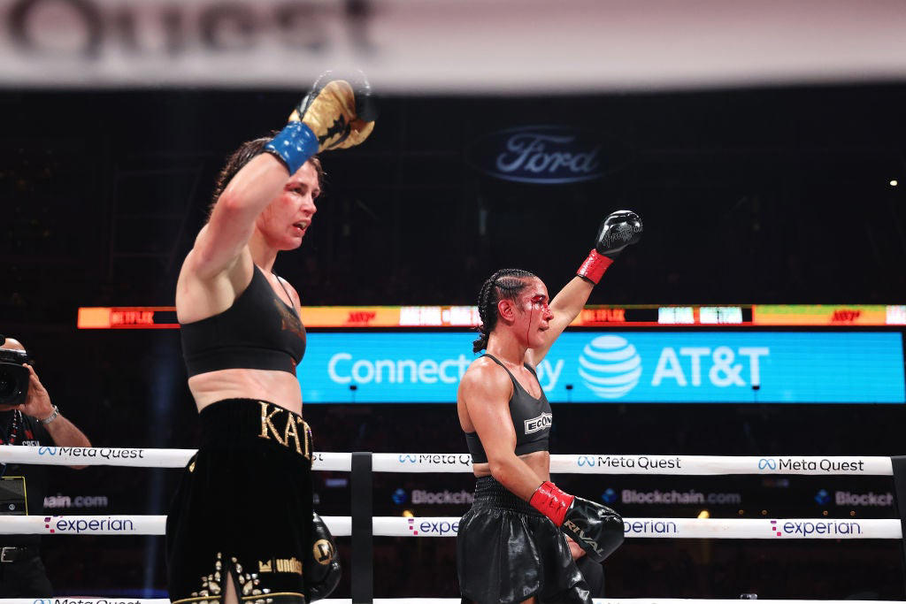 Taylor vs Serrano 3 live, Katie Taylor 'doesn't know' if she'll fight again, Amanda Serrano gives tearful speech in defeat, KATIE TAYLOR WINS BY MAJORITY DECISION!, Katie Taylor vs Amanda Serrano 3, Katie Taylor vs Amanda Serrano 3, Katie Taylor vs Amanda Serrano 3, Katie Taylor vs Amanda Serrano 3, Katie Taylor vs Amanda Serrano 3, Katie Taylor vs Amanda Serrano 3, Katie Taylor vs Amanda Serrano 3, Katie Taylor vs Amanda Serrano 3, Katie Taylor vs Amanda Serrano 3, Katie Taylor vs Amanda Serrano 3, Katie Taylor vs Amanda Serrano 3, Katie Taylor next..., Amanda Serrano makes her ringwalk, Time for the national anthems...., Madison Square Garden is BOUNCING!, Katie Taylor takes aim at ‘whining’ Amanda Serrano ahead of trilogy clash, TIME FOR THE TRILOGY!, Taylor vs Serrano 3 live: Alycia Baumgardner vs Jennifer Miranda, Taylor vs Serrano 3 live: Alycia Baumgardner vs Jennifer Miranda, Taylor vs Serrano 3 live: Alycia Baumgardner vs Jennifer Miranda, Taylor vs Serrano 3 live: Alycia Baumgardner vs Jennifer Miranda, Taylor vs Serrano 3 live: Alycia Baumgardner vs Jennifer Miranda, Taylor vs Serrano 3 live: Alycia Baumgardner vs Jennifer Miranda, Taylor vs Serrano 3 live: Alycia Baumgardner vs Jennifer Miranda, Taylor vs Serrano 3 live: Alycia Baumgardner vs Jennifer Miranda, Co-main event time!, Carnival atmosphere inside Madison Square Garden, Countdown to Taylor vs Serrano 3, Taylor vs Serrano 3 live: What a moment for Shadasia Green, Taylor vs Serrano 3 live: Savannah Marshall fumes at the scorecards, Taylor vs Serrano 3 live: Savannah Marshall vs Shadasia Green, Taylor vs Serrano 3 live: Savannah Marshall vs Shadasia Green, Taylor vs Serrano 3 live: Savannah Marshall vs Shadasia Green, Taylor vs Serrano 3 live: Savannah Marshall vs Shadasia Green, Taylor vs Serrano 3 live: Savannah Marshall vs Shadasia Green, Taylor vs Serrano 3 live: Savannah Marshall vs Shadasia Green, Taylor vs Serrano 3 live: Savannah Marshall vs Shadasia Green, Taylor vs Serrano 3 live: Savannah Marshall vs Shadasia Green, Next up: Savannah Marshall vs Shadasia Green, Your main eventers have arrived!, Taylor vs Serrano 3 live: Ellie Scotney dedicates victory to late friend, Taylor vs Serrano 3 live: Ellie Scotney vs Yamileth Mercado, Taylor vs Serrano 3 live: Ellie Scotney vs Yamileth Mercado, Taylor vs Serrano 3 live: Ellie Scotney vs Yamileth Mercado, Taylor vs Serrano 3 live: Ellie Scotney vs Yamileth Mercado, Taylor vs Serrano 3 live: Ellie Scotney vs Yamileth Mercado, Taylor vs Serrano 3 live: Ellie Scotney vs Yamileth Mercado, Taylor vs Serrano 3 live: Ellie Scotney vs Yamileth Mercado, Taylor vs Serrano 3 live: Ellie Scotney vs Yamileth Mercado, Records are being broken!, No stage more fitting than The Garden, Taylor vs Serrano 3 main card in full, Cherneka Johnson makes Aussie history, Taylor takes aim at ‘whining’ Serrano ahead of trilogy clash, Results from the prelims, Main card on the way!, Taylor vs Serrano 3 undercard in full, How to watch Taylor vs Serrano 3 tonight – is it free on Netflix?, What time does Taylor vs Serrano 3 start tonight?, Welcome to our live coverage of Taylor vs Serrano 3!