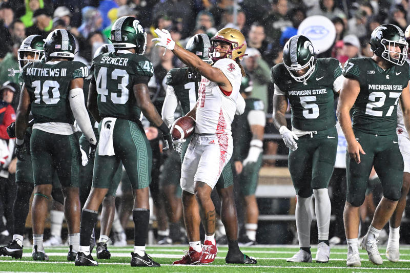 No. 5 - Penn State, No. 4 - Iowa, No. 3 - UCLA, No. 2 - Boston College, No. 1 - Michigan