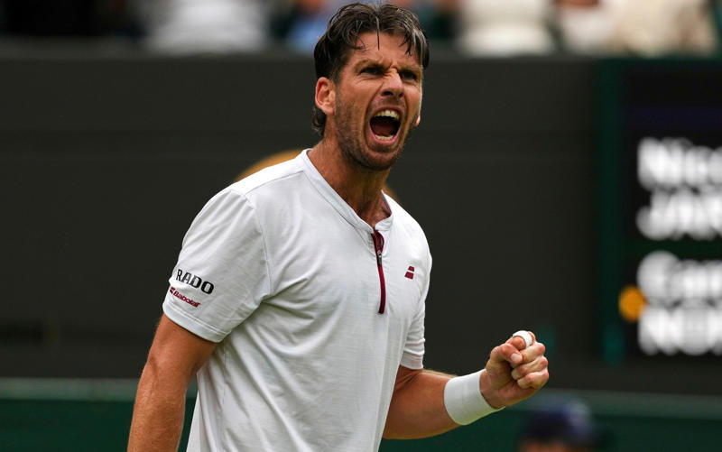 07:24 PM BST, Victory moment for Norrie, 07:22 PM BST, Today’s men’s results and latest scores, 07:17 PM BST, The thoughts of Cameron Norrie, 07:09 PM BST, Meanwhile on Centre Court, 07:07 PM BST, What a match!, 07:06 PM BST, Norrie into the quarter-finals, 07:03 PM BST, Norrie 6-3, 7-6 (7-4), 6-7 (7-9), 6-7 (5-7), 5-3 Jarry*, 06:57 PM BST, Norrie* 6-3, 7-6 (7-4), 6-7 (7-9), 6-7 (5-7), 5-2 Jarry, 06:53 PM BST, Norrie 6-3, 7-6 (7-4), 6-7 (7-9), 6-7 (5-7), 4-2 Jarry*, 06:43 PM BST, Norrie* 6-3, 7-6 (7-4), 6-7 (7-9), 6-7 (5-7), 4-1 Jarry, 06:41 PM BST, Norrie 6-3, 7-6 (7-4), 6-7 (7-9), 6-7 (5-7), 3-1 Jarry*, 06:37 PM BST, Norrie* 6-3, 7-6 (7-4), 6-7 (7-9), 6-7 (5-7), 3-0 Jarry, 06:27 PM BST, Norrie 6-3, 7-6 (7-4), 6-7 (7-9), 6-7 (5-7), 2-0 Jarry*, 06:21 PM BST, Fifth set: Norrie* 6-3, 7-6 (7-4), 6-7 (7-9), 6-7 (5-7), 1-0 Jarry, 06:12 PM BST, Jarry takes us to decider, 06:03 PM BST, Norrie* 6-3, 7-6 (7-4), 6-7 (7-9), 6-6 Jarry, 05:57 PM BST, Norrie 6-3, 7-6 (7-4), 6-7 (7-9), 5-6 Jarry*, 05:55 PM BST, Norrie* 6-3, 7-6 (7-4), 6-7 (7-9), 5-5 Jarry, 05:50 PM BST, Norrie 6-3, 7-6 (7-4), 6-7 (7-9), 4-5 Jarry*, 05:45 PM BST, Norrie* 6-3, 7-6 (7-4), 6-7 (7-9), 4-4 Jarry, 05:40 PM BST, Norrie 6-3, 7-6 (7-4), 6-7 (7-9), 3-4 Jarry*, 05:38 PM BST, Norrie* 6-3, 7-6 (7-4), 6-7 (7-9), 3-3 Jarry, 05:28 PM BST, Norrie 6-3, 7-6 (7-4), 6-7 (7-9), 2-3 Jarry*, 05:23 PM BST, Norrie* 6-3, 7-6 (7-4), 6-7 (7-9), 2-2 Jarry, 05:21 PM BST, Norrie 6-3, 7-6 (7-4), 6-7 (7-9), 1-2 Jarry*, 05:17 PM BST, Norrie* 6-3, 7-6 (7-4), 6-7 (7-9), 1-1 Jarry, 05:14 PM BST, Fourth set: Norrie 6-3, 7-6 (7-4), 6-7 (7-9), 0-1 Jarry*, 05:09 PM BST, Jarry claims the third set in a tie-break, 04:57 PM BST, Norrie 6-3, 7-6 (7-4), 6-6 Jarry*, 04:54 PM BST, Norrie* 6-3, 7-6 (7-4), 6-5 Jarry, 04:51 PM BST, Norrie 6-3, 7-6 (7-4), 5-5 Jarry*, 04:47 PM BST, Norrie* 6-3, 7-6 (7-4), 5-4 Jarry, 04:45 PM BST, Norrie 6-3, 7-6 (7-4), 4-4 Jarry*, 04:42 PM BST, Norrie* 6-3, 7-6 (7-4), 4-3 Jarry, 04:37 PM BST, Norrie 6-3, 7-6 (7-4), 3-3 Jarry*, 04:33 PM BST, Norrie* 6-3, 7-6 (7-4), 3-2 Jarry, 04:30 PM BST, Norrie 6-3, 7-6 (7-4), 2-2 Jarry*, 04:21 PM BST, Norrie* 6-3, 7-6 (7-4), 2-1 Jarry, 04:20 PM BST, Norrie 6-3, 7-6 (7-4), 1-1 Jarry*, 04:15 PM BST, Third set: Norrie* 6-3, 7-6 (7-4), 1-0 Jarry, 04:07 PM BST, Norrie takes second set 7-6 (7-4), 03:59 PM BST, Norrie* 6-3, 6-6 Jarry, 03:55 PM BST, Norrie 6-3, 5-6 Jarry*, 03:53 PM BST, Norrie* 6-3, 5-5 Jarry, 03:49 PM BST, Norrie 6-3, 4-5 Jarry*, 03:45 PM BST, Norrie* 6-3, 4-4 Jarry, 03:41 PM BST, Norrie 6-3, 3-4 Jarry*, 03:36 PM BST, Norrie* 6-3, 3-3 Jarry, 03:31 PM BST, Norrie 6-3, 2-3 Jarry*, 03:27 PM BST, Norrie* 6-3, 2-2 Jarry, 03:24 PM BST, Norrie 6-3, 1-2 Jarry*, 03:20 PM BST, Norrie* 6-3, 1-1 Jarry, 03:17 PM BST, Second set: Norrie 6-3, 0-1 Jarry*, 03:09 PM BST, Norrie takes first set 6-3, 03:06 PM BST, Norrie 5-3 Jarry*, 03:01 PM BST, Norrie* 4-3 Jarry, 02:58 PM BST, Norrie 3-3 Jarry*, 02:55 PM BST, Norrie* 3-2 Jarry, 02:53 PM BST, Norrie 2-2 Jarry*, 02:49 PM BST, Norrie* 2-1 Jarry, 02:47 PM BST, Norrie 1-1 Jarry*, 02:42 PM BST, First set: Cameron Norrie* 1-0 Nicolas Jarry (*denotes server), 02:38 PM BST, Here we go, 02:35 PM BST, Nearly ready for action, 02:33 PM BST, Route to this stage, 02:29 PM BST, On Centre Court, 02:25 PM BST, Thank goodness for a roof!, 02:18 PM BST, GB Davis Cup captain Leon Smith on BBC Radio 5 Live, 02:13 PM BST, Earlier than planned, 02:10 PM BST, Can Norrie reach the quarter-finals?