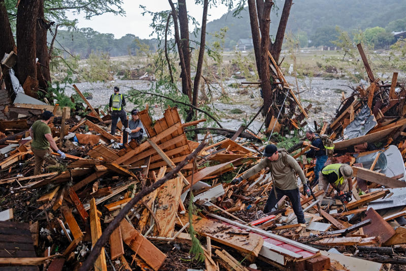 Key Points, Former Camp Mystic camper is now covering the flood aftermath, Updated death toll, Everything we know about Texas flooding victims, WATCH: Pope Leo offers prayers and condolences to victims of Texas floods, The latest from Kerr County, Central Texas braces for more rainfall after devastating floods, President Trump plans to visit Texas 'probably' on Friday, Flood survivor says he clung to a meter box, At least 41 people still missing, Death toll reaches 79, More than k raised for family who lost daughters in flood, Search and rescue look through flooding debris for survivors, Texas Governor warns people to avoid areas as more rain is expected, National Weather Service sent out flood warnings hours in advance, Central Texas sees more rain as rescue efforts continue, Death toll rises to 70, Hundreds of volunteers search for missing individuals, George W. Bush offers condolences, Watch: Pope Leo offers prayers to victims of Texas floods, Officials still unsure why camps weren't evacuated, National Weather Service offices were understaffed ahead of heavy rains: report, In photos: Search continues for missing people, Death toll climbs to 67 across Central Texas, Eleven campers, one counselor missing from Camp Mystic, At least 21 children are deceased, Trump says he signed a major disaster declaration for Kerr County, Pope Leo offers condolences and prayers to victims of Texas floods, Death toll rises to 59, Watch: Rescuers search around Camp Mystic for survivors of Texas flash floods, Flood watches and warnings issued for central Texas, Sunday declared 'day of prayer' for Texas state, Helicopters and drones used in frantic search