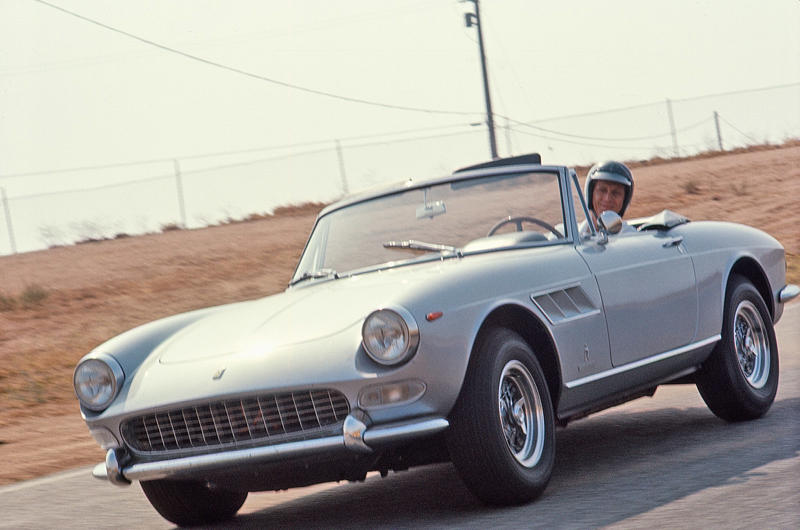 Steve McQueen - Ferrari 275 GTS Convertible Famous people and nice cars have always had a close connection., The Rolling Stones - 1935 Bentley 3½ Litre, John Lennon - Rolls-Royce Phantom V, The Beatles - Triumph Herald, Steve McQueen - Ferrari 250 GT Lusso, Mick Jagger - Aston Martin DB6, Twiggy – Mercedes-Benz 250 SL, Keith Moon, James Brown & Muhammad Ali – 1966 Cadillac DeVille Convertible, Tony Curtis - Alvis TE21, The Who – Volvo P1800, Clint Eastwood – Austin-Healey 100M, Elvis Presley – Ford Thunderbird, Marvin Gaye – Rolls-Royce Phantom V, Led Zeppelin – Jaguar S-Type, Roger Moore – Volvo P1800, Roy Orbison – Rolls-Royce Phantom V, The Beatles – 1964 Ford Galaxie, John Lennon – Austin Maxi, Rod Stewart – Lamborghini Miura P400, Alice Cooper & Keith Moon - Rolls-Royces, Steve McQueen - Ferrari 275 GTS Convertible, Richard Burton – 1961 Rolls-Royce Silver Cloud II Drophead Coupé, Dean Martin – Jaguar E-Type, John Lennon – Radford Mini de Ville, Richard Burton & Elizabeth Taylor –Rolls-Royce Silver Wraith, Elvis Presley – BMW 507, Paul McCartney – Mini Cooper S De Ville, Johnny Hallyday – Triumph TR3, The Jackson Five & Diana Ross – Jaguar E-Type, John Lennon – Mercedes-Benz 600 Pullman, Michael Caine - Rolls-Royce Silver Shadow