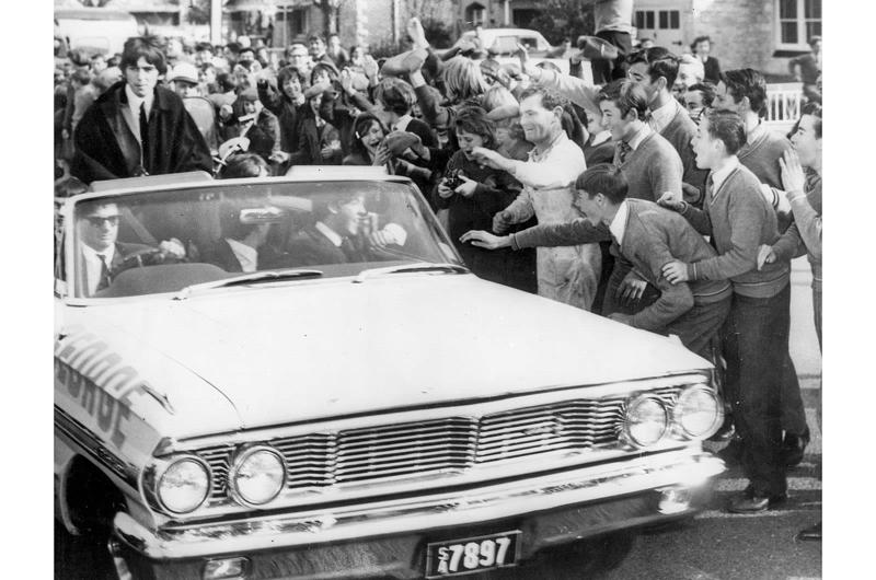 The Beatles – 1964 Ford Galaxie Famous people and nice cars have always had a close connection., The Rolling Stones - 1935 Bentley 3½ Litre, John Lennon - Rolls-Royce Phantom V, The Beatles - Triumph Herald, Steve McQueen - Ferrari 250 GT Lusso, Mick Jagger - Aston Martin DB6, Twiggy – Mercedes-Benz 250 SL, Keith Moon, James Brown & Muhammad Ali – 1966 Cadillac DeVille Convertible, Tony Curtis - Alvis TE21, The Who – Volvo P1800, Clint Eastwood – Austin-Healey 100M, Elvis Presley – Ford Thunderbird, Marvin Gaye – Rolls-Royce Phantom V, Led Zeppelin – Jaguar S-Type, Roger Moore – Volvo P1800, Roy Orbison – Rolls-Royce Phantom V, The Beatles – 1964 Ford Galaxie, John Lennon – Austin Maxi, Rod Stewart – Lamborghini Miura P400, Alice Cooper & Keith Moon - Rolls-Royces, Steve McQueen - Ferrari 275 GTS Convertible, Richard Burton – 1961 Rolls-Royce Silver Cloud II Drophead Coupé, Dean Martin – Jaguar E-Type, John Lennon – Radford Mini de Ville, Richard Burton & Elizabeth Taylor –Rolls-Royce Silver Wraith, Elvis Presley – BMW 507, Paul McCartney – Mini Cooper S De Ville, Johnny Hallyday – Triumph TR3, The Jackson Five & Diana Ross – Jaguar E-Type, John Lennon – Mercedes-Benz 600 Pullman, Michael Caine - Rolls-Royce Silver Shadow