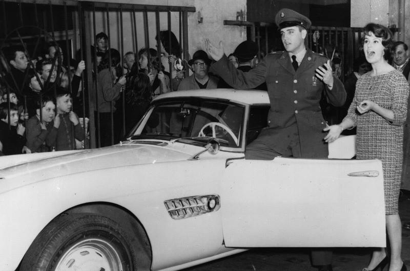 Elvis Presley – BMW 507 Famous people and nice cars have always had a close connection., The Rolling Stones - 1935 Bentley 3½ Litre, John Lennon - Rolls-Royce Phantom V, The Beatles - Triumph Herald, Steve McQueen - Ferrari 250 GT Lusso, Mick Jagger - Aston Martin DB6, Twiggy – Mercedes-Benz 250 SL, Keith Moon, James Brown & Muhammad Ali – 1966 Cadillac DeVille Convertible, Tony Curtis - Alvis TE21, The Who – Volvo P1800, Clint Eastwood – Austin-Healey 100M, Elvis Presley – Ford Thunderbird, Marvin Gaye – Rolls-Royce Phantom V, Led Zeppelin – Jaguar S-Type, Roger Moore – Volvo P1800, Roy Orbison – Rolls-Royce Phantom V, The Beatles – 1964 Ford Galaxie, John Lennon – Austin Maxi, Rod Stewart – Lamborghini Miura P400, Alice Cooper & Keith Moon - Rolls-Royces, Steve McQueen - Ferrari 275 GTS Convertible, Richard Burton – 1961 Rolls-Royce Silver Cloud II Drophead Coupé, Dean Martin – Jaguar E-Type, John Lennon – Radford Mini de Ville, Richard Burton & Elizabeth Taylor –Rolls-Royce Silver Wraith, Elvis Presley – BMW 507, Paul McCartney – Mini Cooper S De Ville, Johnny Hallyday – Triumph TR3, The Jackson Five & Diana Ross – Jaguar E-Type, John Lennon – Mercedes-Benz 600 Pullman, Michael Caine - Rolls-Royce Silver Shadow