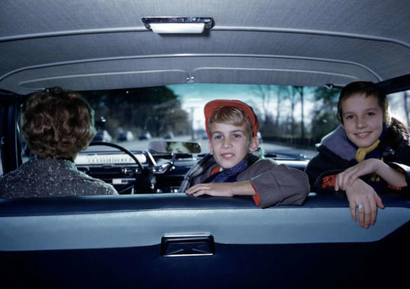 12. Riding in the front with mom in 1955 1. A couple of the parents hanging around back in 1955, 2. A London record store back in 1955 with customers hanging out in their lovely listening booths, 3. A Debutant Ball back in 1955, 4. A couple of the grandparents hanging out in their home back in 1955 in Illinois, 5. Spain, circa 1955, 6. Girls from Germany in 1955, 7. Throwing it all the way back to July 2nd, 1955, 8. A lovely shot from school out in Sweden in 1955, 9. Manhattan, Times Square, 1955, 10. Hanging in the kitchen in New York, 1955, 11. The fish was delightful back in 1955, 12. Riding in the front with mom in 1955, 13. Drag racing in Los Angeles in 1955, 14. East Pender Street in Vancouver, BC, 1955, 15. A man bragging out in Spain in 1955, 16. East Harlem, New York City, circa 1955, 17. Harris and McKeever Market in Pittsburgh, circa 1955, 18. Commuters reading their newspapers on a train in Philadelphia, circa 1955, 19. A solid roller skating faceplant moment, 20. The scooter kids hanging out in Bonn, Germany, 1955, 21. All aboard for that sweet Saturday afternoon matinee, 22. Women and children hanging out at a pier in Hong Kong, circa 1955, 23. A busy mom out in New Rochelle, New York, 1955