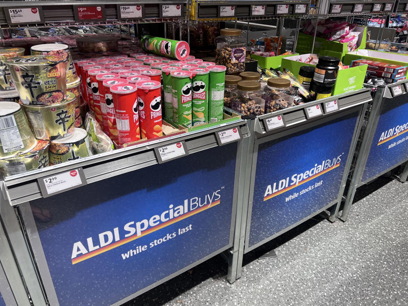 Aldi opens in Australia, 'checkout anxiety' ensues, Lack of delivery options and limited brands, Aldi partners with DoorDash, Aldi 'just getting started'
