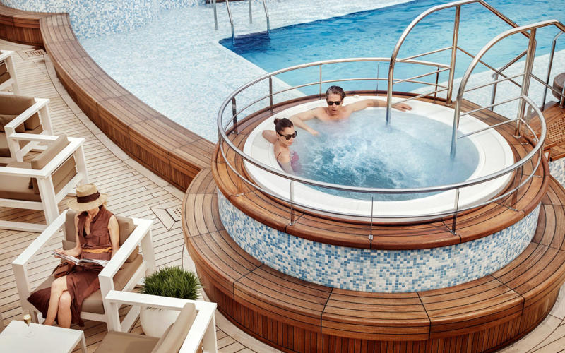 1. Where does Silversea cruise?, 2. Who does Silversea appeal to?, 3. Silversea’s fleet, Silver Ray (728 passengers), Silver Nova (728 passengers), Silver Dawn (596 passengers), Silver Muse and Silver Moon (596 passengers), Silver Shadow and Silver Whisper (392 passengers), Silver Spirit (608 passengers), Expedition, Silver Endeavour (220 passengers), Silver Wind (274 passengers), Silver Cloud (254 passengers on non-polar cruises; 200 in polar regions), Silver Origin (100 passengers), 4. Loyalty scheme, 5. Access for guests with disabilities