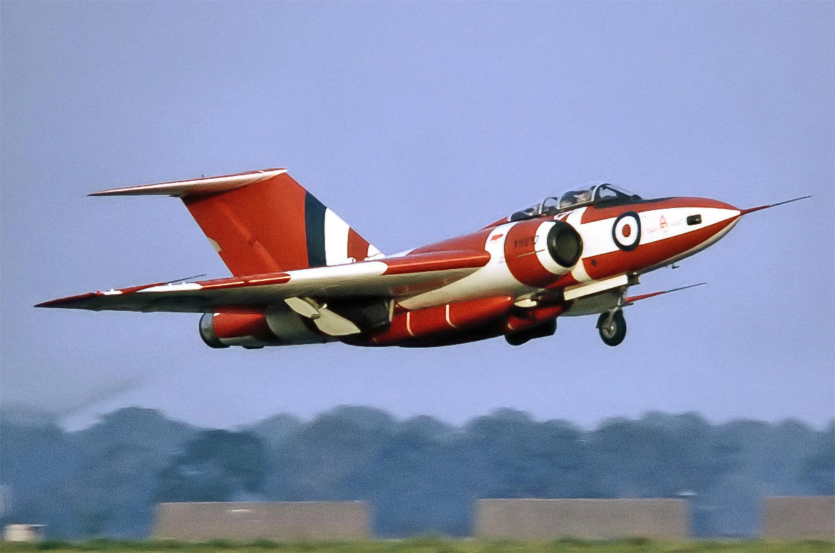 7: Gloster Javelin 10: Blackburn Beverley, 9: Supermarine Scimitar, 8: Panavia Tornado F2, 7: Gloster Javelin, 6: Blackburn Firebrand, 5: De Havilland DH.110 Sea Vixen, 4: Blackburn Roc, 3: Saunders-Roe A.36 Lerwick, 2: Blackburn Botha, 1: Blackburn TB (Twin Blackburn)