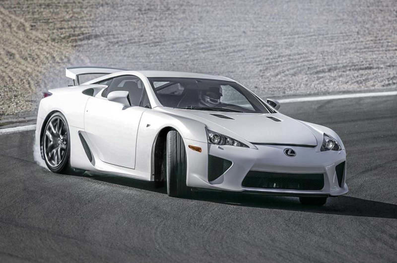 Lexus LFA (2010) Ford Fairlane 500 Skyliner (1957), Rover P6 (1963), Mercedes-Benz 600 (1964), BRM H16 (1966), Citroën SM (1970), Citroën Birotor (1973), Aston Martin Lagonda (1976), Buick Reatta (1988), Mitsubishi 3000GT (1990), Subaru SVX (1991), Jaguar XJ220 (1992), Porsche 911 Targa (1996), Peugeot 206 CC (2000), Volkswagen Phaeton (2002), Citroën C3 Pluriel, Bugatti Veyron (2005), Lexus LFA (2010)