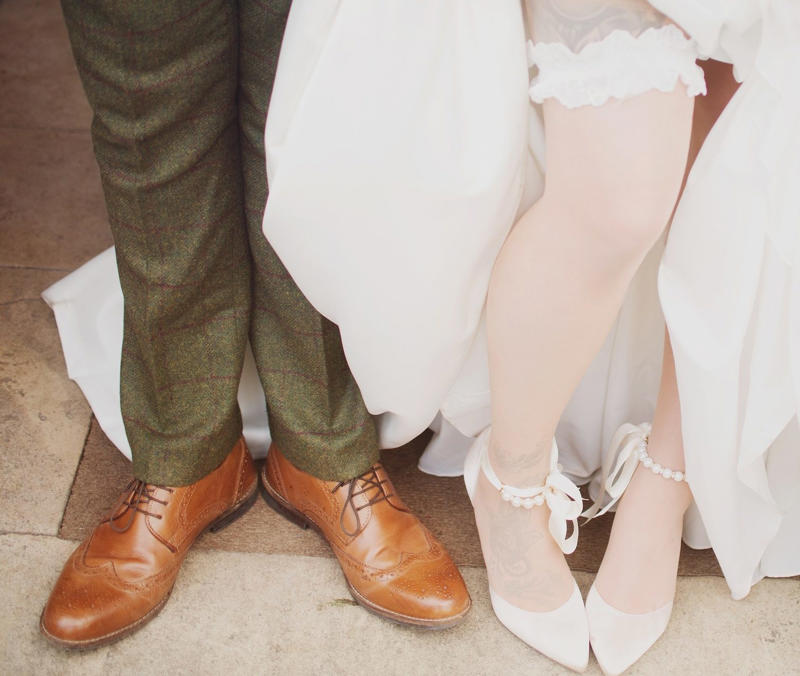 The bride’s garter Some wedding traditions aren’t as 'innocent' as you think, The bridal veil, Exchanging rings, Carrying the bride over the threshold, The wedding cake, The bride’s garter, Stepping on a glass, Bride kidnapping
