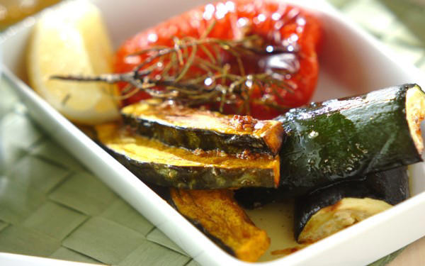 夏野菜のオーブン焼き, イサキと野菜のオーブン焼き, 夏野菜のカレーマリネ, 鶏肉と野菜のグリルガーリックソース, 夏野菜のみそ焼き