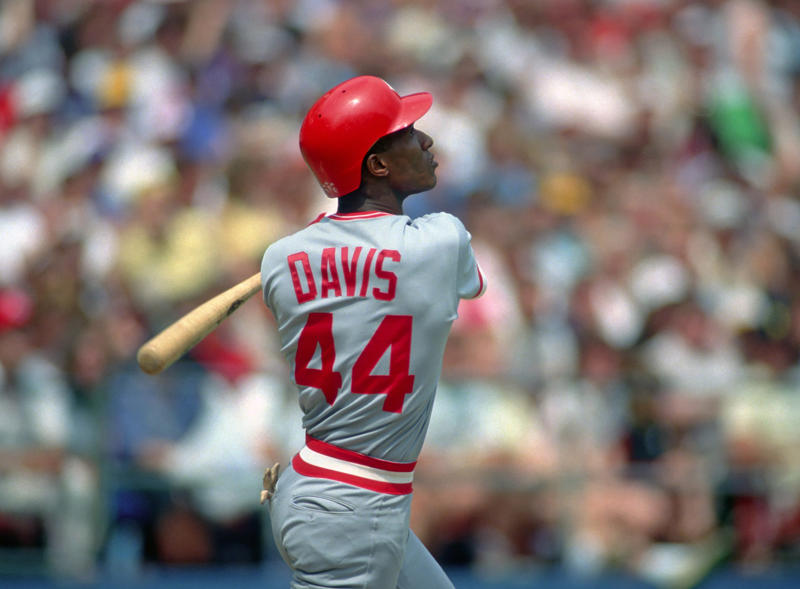 Manager: Sparky Anderson, Starting pitcher: Eppa Rixey, Reliever/closer: Danny Graves, Catcher: Johnny Bench, 1B: Joey Votto, 2B: Joe Morgan, 3B: Pete Rose, SS: Barry Larkin, OF: George Foster, OF: Eric Davis, OF: Frank Robinson, DH: Tony Perez