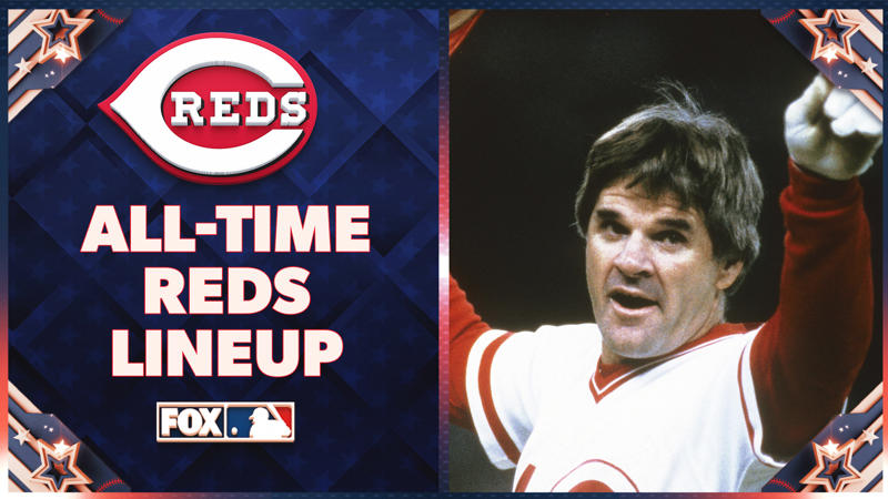Manager: Sparky Anderson, Starting pitcher: Eppa Rixey, Reliever/closer: Danny Graves, Catcher: Johnny Bench, 1B: Joey Votto, 2B: Joe Morgan, 3B: Pete Rose, SS: Barry Larkin, OF: George Foster, OF: Eric Davis, OF: Frank Robinson, DH: Tony Perez