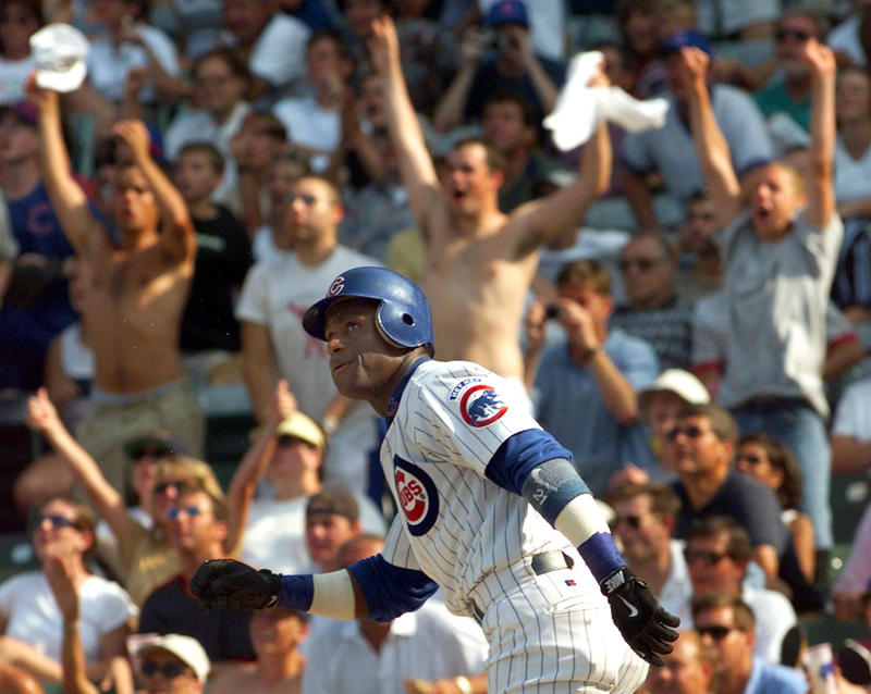 Manager: Joe Maddon, Starting pitcher: Fergie Jenkins, Reliever/closer: Lee Smith, Catcher: Gabby Hartnett, 1B: Cap Anson, 2B: Ryne Sandberg, 3B: Ron Santo, SS: Ernie Banks, OF: Billy Williams, OF: Andre Dawson, OF: Sammy Sosa, DH: Mark Grace
