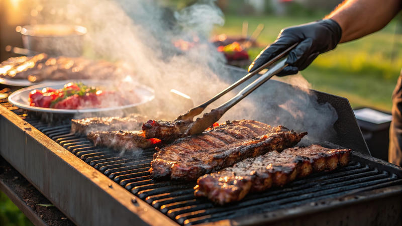 世界各国のバーベキューのコツ, 米国：肉汁を保つためにタレを使用, メキシコ：バナナの葉やトウモロコシの皮を使って焼く, インドネシア：サテを試してみる, ジョージア州：スパッチコックチキンを試してみる, 南アフリカ：ブルボスのソーセージをみんなに, 日本：野菜を味噌でコーティング, オーストラリア：バーベキューでエビを焼いて、オーストラリア流に楽しむ, アルメニア：ホロヴァツを試してみる, 米国：ビール缶チキンでクリエイティブに, ギリシャ：すべての野菜をグリル, モーリシャス：甘さと塩辛さを組み合わせる, カナダ：杉の板を使用する, ニュージーランド：サツマイモを試してみる, アルゼンチン：アルゼンチンのアサードではすべてを混ぜ合わせて楽しむ, ジャマイカ：ジャークチキンでカリブ海の味を楽しむ, ポルトガル：イワシがすべて, インド：タンドリー料理を味わう, ロシア：シャシリクは一晩マリネする, 中東および地中海：ひき肉串, イタリア：シチリア風のマグロのグリルを楽しむ, 日本：焼き鳥なら一口サイズ, ブラジル：ピカンハが絶大な人気を誇る, メキシコ：サイドメニューで思い切り楽しむ, 韓国：薄切りの実験, トルコ：串に刺した肉と野菜の組み合わせ, 米国：フリフリチキンでハワイ風に, スペイン：薄くておいしいピンチョスをグリルで焼く, 米国：アラバマ州ホワイトソース, 米国：ハンバーガーにフライドオニオンを少し加えてみる