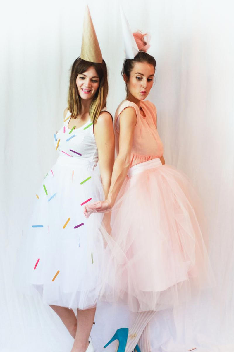 32) Ice Cream and Cotton Candy Halloween Costume 28) 'Heathers' Costume, 29) Reba McEntire and Dolly Parton Best Friend Costume, 32) Ice Cream and Cotton Candy Halloween Costume, 33) 'Great Gatsby' Best Friends Costume, 37) UFO and Alien Costume