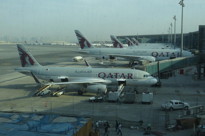 8. Doha 10. Shanghai, 9. New Delhi, 8. Chicago, 7. Istanbul, 6. Denver, 5. London, 4. Tokyo, 3. Dallas Fort Worth, 2. Dubai, 1. Atlanta, 10. Taipei, 9. Guangzhou, 7. Miami, 6. Incheon, 5. Louisville, 4. Anchorage, 3. Memphis, 2. Shanghai