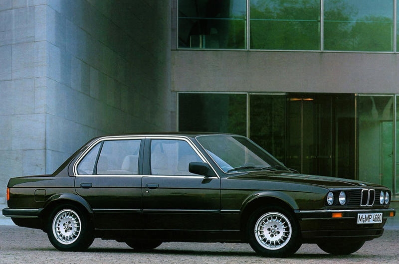 Three becomes 50, 1975 BMW 3 Series E21, 1977 BMW 3 Series E21 Baur Topcabriolet, 1977 BMW 320i Turbo Art Car, 1978 Alpina B6 2.8, 1981 Alpina 318i, 1982 BMW 3 Series E30, 1983 BMW 3 Series Baur Topcabriolet E30, 1985 BMW 325iX, 1985 BMW 333i, 1986 BMW 3 Series Convertible E30, 1986 BMW M3 E30, 1987 Alpina B6 3.5 S, 1987 BMW 3 Series Elektro-Antrieb, 1987 BMW 3 Series Touring E30, 1990 BMW 3 Series E36, 1990 BMW 3 Series Coupé E36, 1992 BMW M3 E36, 1993 BMW 3 Series Convertible E36, 1994 BMW 3 Series Compact E36, 1994 BMW 3 Series Touring E36, 1995 Alpina B8 4.6, 1997 BMW 3 Series E46, 2000 BMW M3 E46, 2005 BMW 3 Series E90, 2007 BMW M3 E90, 2011 BMW 3 Series F30, 2014 BMW M3 F80, 2018 BMW 3 Series G20, 2022 BMW M3 Touring G81