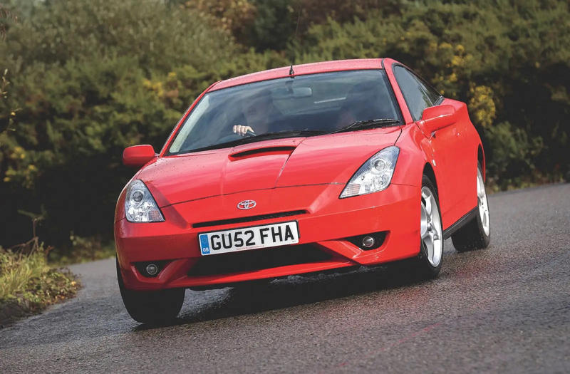 Toyota Celica Toyota Celica, Mazda RX-8, Toyota GT86, Fisker Karma, Ferrari Mondial, DeLorean DMC-12, Honda CR-Z, Hyundai Coupe, Ford Mustang King Cobra, Chevrolet Camaro, Hyundai Veloster, Mitsubishi Eclipse Spider GS, Audi 100 Coupe S, Pontiac Fiero, Mazda MX-30, Mazda MX-5, Volkswagen SP2, Mitsubishi FTO, Porsche 924, Lancia Scorpion, Smart Roadster, Fiat X1/9, Porsche 914, Renault Caravelle, Volkswagen Karmann Ghia (1955), Volvo P1800 (1961)